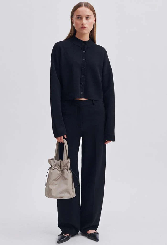 STINNA KNIT CARDIGAN | BLACK