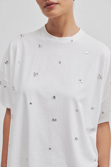 GLITTA TEE | WHITE