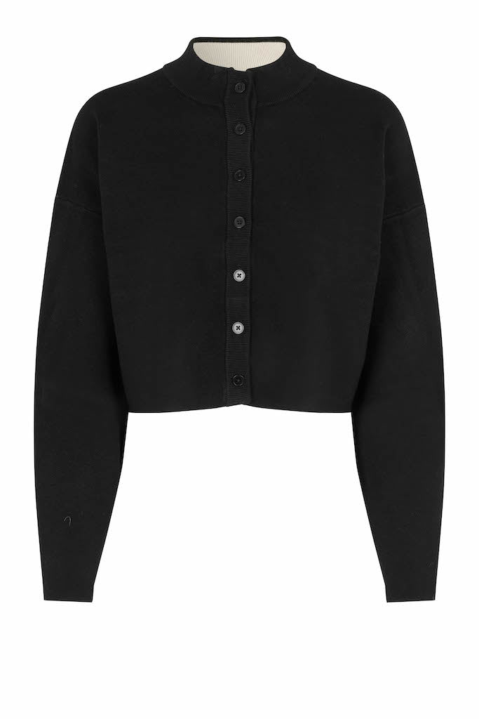 STINNA KNIT CARDIGAN | BLACK