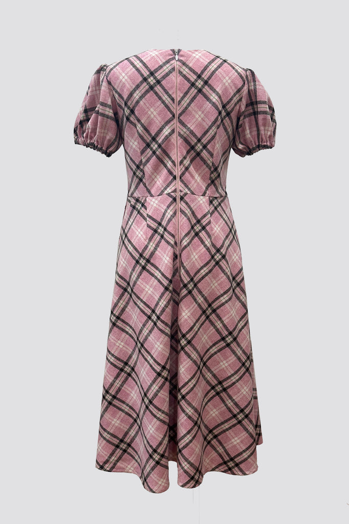 NINA DRESS | PINK CHECK