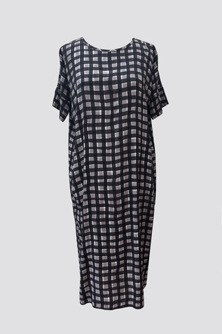 HOLLY FROCK | NAVY GRID