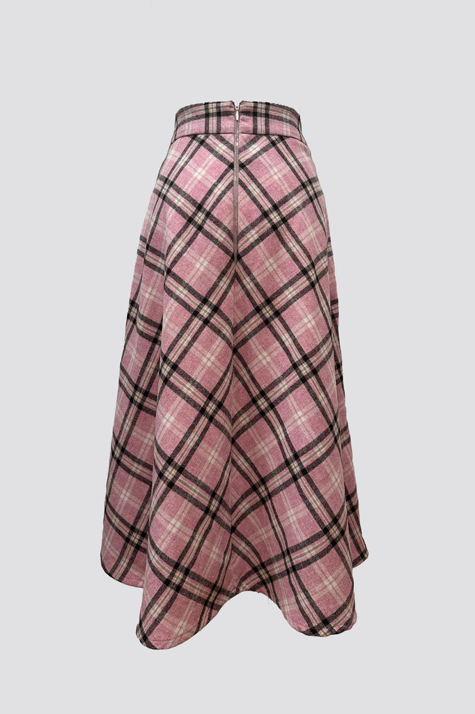 MARIA SKIRT | PINK CHECK