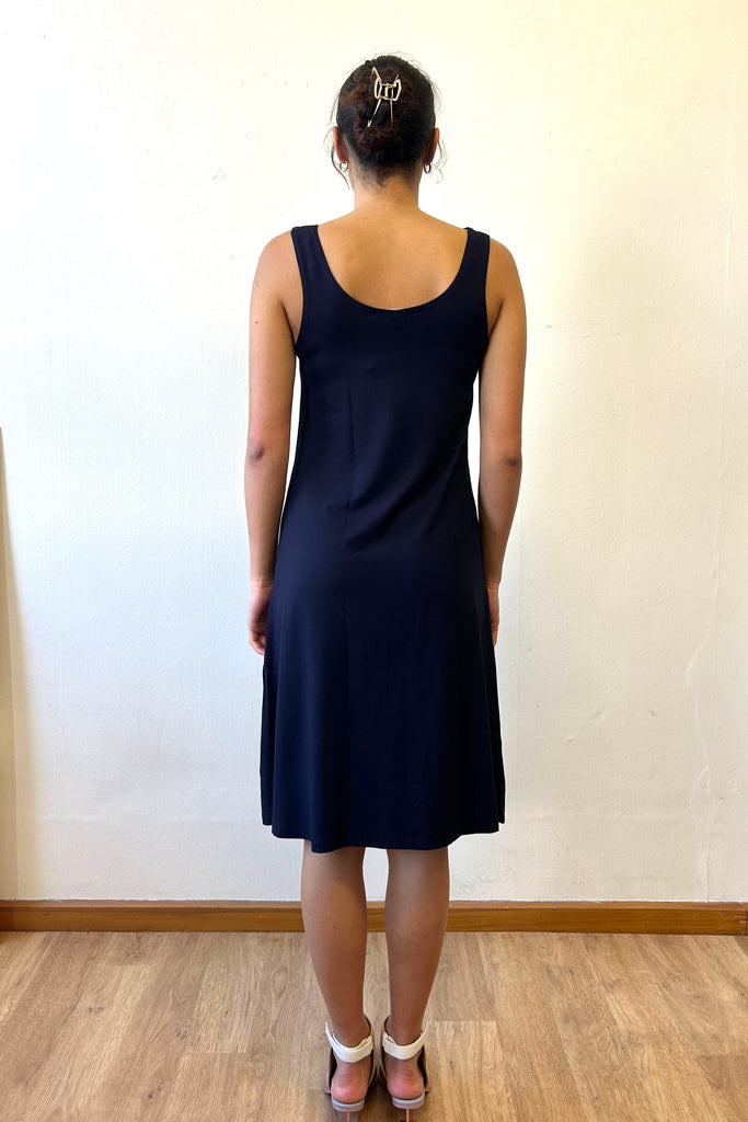 A-LINE SLIP | NAVY