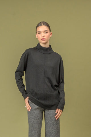 N.33 CASHMERE BLEND BELL SLEEVE CREW | KELLY GREEN